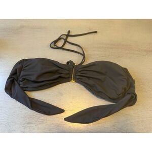 blak halter LA BLANCA swimsuit bikini top size 12